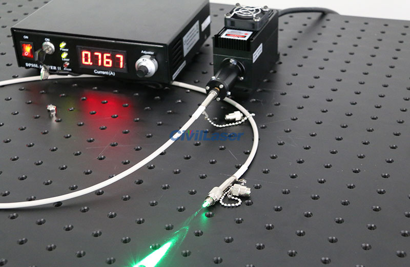505nm laser diode Green 100mwالليزر المقترن بالألياف system